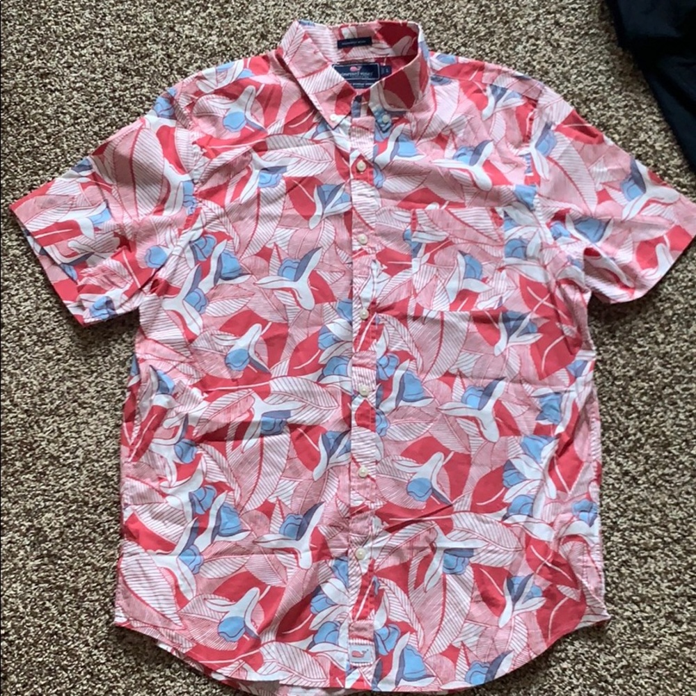 Men’s vineyard vines Hawaiian shirt like new